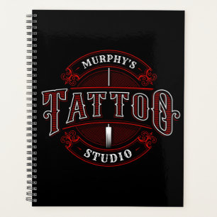 伝統的スタイルADD NAME Tattoo Studio Shop プランナー手帳