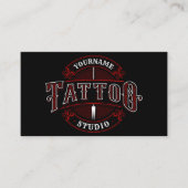 伝統的スタイルADD NAME Tattoo Studio Shop 名刺 (正面)