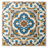 伝統的スペインの地中海の飾 タイル (正面)
