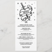 伝統的タトゥーメニュ結婚ーのロックハート食品 メニュー (正面)