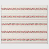 伝統的タペストリーのクリスマスの葉 ラッピングペーパー (フラット)