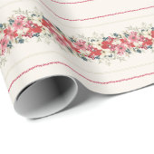 伝統的タペストリーのクリスマスの葉 ラッピングペーパー (ロールコーナー)