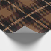 伝統的タータンチェックパターン ラッピングペーパー (角)