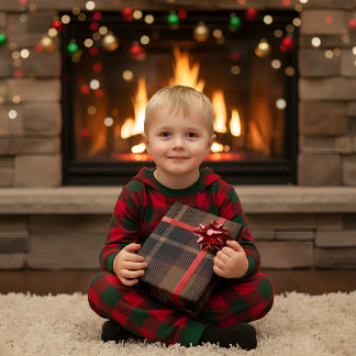 伝統的タータンチェックパターン ラッピングペーパー