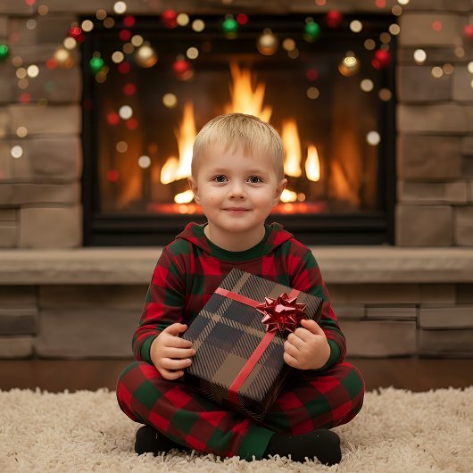 伝統的タータンチェックパターン ラッピングペーパー