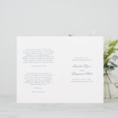 伝統的ダスティブルーフォーマル結婚式 プログラム (スタンド正面)