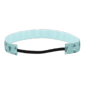 伝統的ティール（緑がかった色）グリーンクリスマスツリーズトナカイ アスレチックヘッドバンド (裏面)