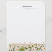 伝統的デイジーフィールドのレターヘッド レターヘッド (正面/裏面)