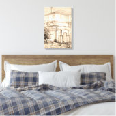 伝統的ハウスアーキテクチャースケッチスケッチ キャンバスプリント (インサイチュ (寝室))