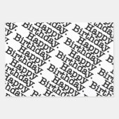 伝統的ハッピーバースデー風船 ラッピングペーパーシート (正面3)