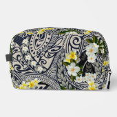 伝統的ハワイアンタパとプルメリア ドップキット (正面)