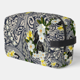 伝統的ハワイアンタパとプルメリア ドップキット