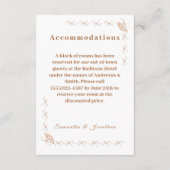 伝統的ビクトリアン結婚エンクロージャ・カード エンクロージャーカード (裏面)