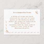 伝統的ビクトリアン結婚エンクロージャ・カード エンクロージャーカード (裏面)