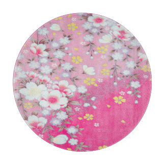 伝統的ピンク白日本のフローラ桜 カッティングボード