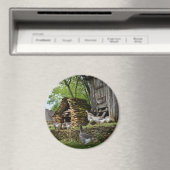 伝統的フォアグラのグースファームのラウンドマグネット マグネット (インサイチュ (食洗機))