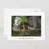 伝統的フォアグラのグースファーム白はがき ポストカード (正面/裏面)