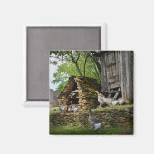 伝統的フォアグラのグースファーム磁石 マグネット (正面/裏面)