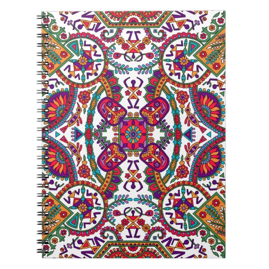 伝統的フォークアートデザインアート,民族,背景,c ノートブック (正面)