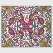 伝統的フォークアートデザイン，民族，背景，c ラッピングペーパー (フラット)