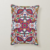 伝統的フォークアート・アローバー・デザイナート、民族、ba アクセントクッション (裏面(縦))