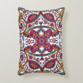 伝統的フォークアート・アローバー・デザイナート、民族、ba アクセントクッション (正面(垂直))