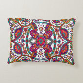 伝統的フォークアート・アローバー・デザイナート、民族、ba アクセントクッション (裏面)