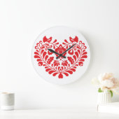 伝統的フォークオーナメント時計 ラージ壁時計 (ホーム)