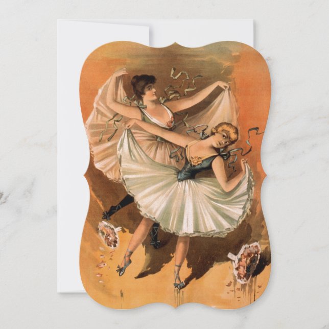 伝統的フォークダンスヴィンテージはがき (正面)