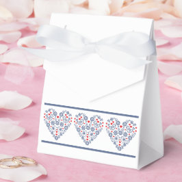 伝統的フォークハートパターン優先ボックス フェイバーボックス