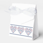 伝統的フォークハートパターン優先ボックス フェイバーボックス (正面サイド)