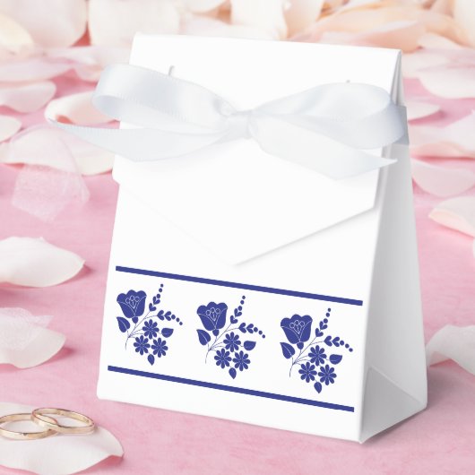 伝統的フォークハートパターン優先ボックス フェイバーボックス (ウェディング)