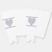 伝統的フォークハートパターン優先ボックス フェイバーボックス (見開き)