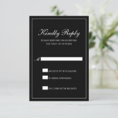 伝統的フォーマルクラシックエレガントブ結婚ラック 出欠カード (スタンド正面)