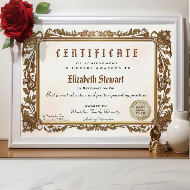 伝統的フレームエレガントディプロマ (Traditional classic flourish frame certificate diploma award.)