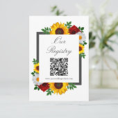 伝統的フローラブライダルシャワー簿 エンクロージャーカード (スタンド正面)