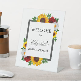 伝統的フローラブライダルシャワー 台座サイン