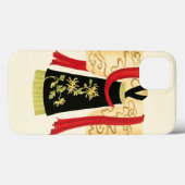 伝統的フローラプリント Case-Mate iPhoneケース (裏面 (横))