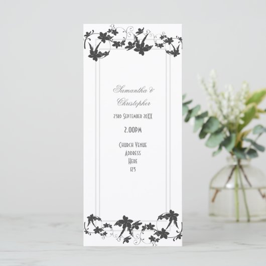 伝統的フローラ教会の結婚式 プログラム (スタンド正面)