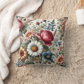 伝統的フローラ装飾用クッション クッション (ブランケット)