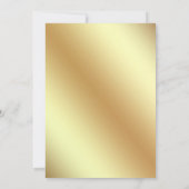 伝統的ブルゴーニュ金ゴールドモチ結婚ーム 招待状 (裏面)