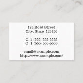 伝統的プロフェッショナル名刺 名刺 (裏面)