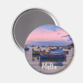 伝統的マルチーズボート マグネット (正面/裏面)