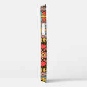 伝統的ムガ縁どルデザイナート，民族，織物， Case-Mate iPhoneケース (裏面 / 右)