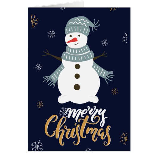 「伝統的メリークリスマス」雪だるま (正面)