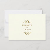 伝統的モダン式svpカード 出欠カード (裏面)