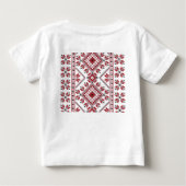 伝統的モチ伝統的ー、ルーマニアT-S ベビーTシャツ (裏面)