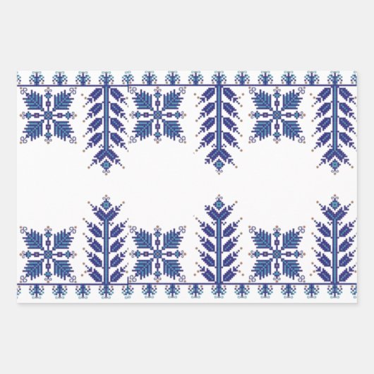 伝統的モチ伝統的ー、ルーマニアT-S ラッピングペーパーシート (正面)