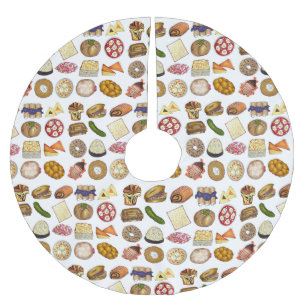 伝統的ユダヤ料理食料理料理 ブラッシュドポリエステルツリースカート