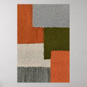 伝統的ラグインスパイアデザイン ポスター (正面)